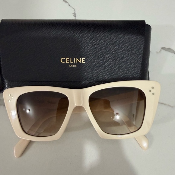 Celine Accessories - Celine Cream Sunglasses